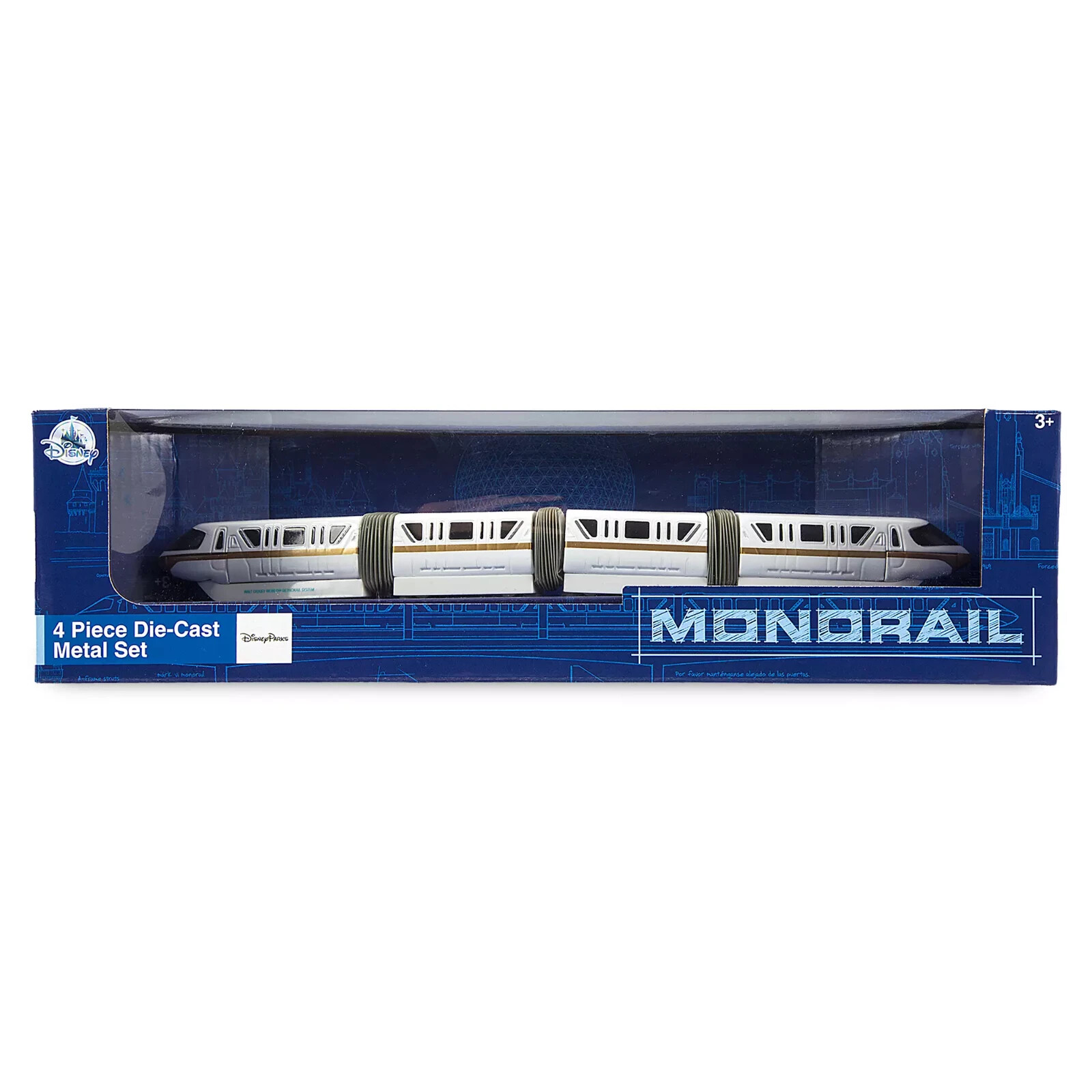 鉄道模型 Disney Monorail 4 Piece Die Cast l Disney World Parks Monorail 4 Piece Die Cast Set NIB