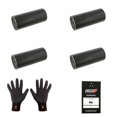 4x FEBI BILSTEIN Ölfilter 27797 Ölwechselschilder Handschuhe