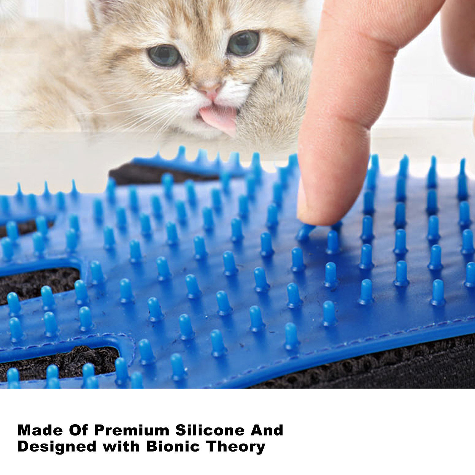 Pet Grooming Gloves Breathable Comfortable for Cats, Dogs Washing Deshedding USA