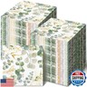 Spiareal Eucalyptus Napkins Disposable Hand Towels for Bathroom Sage Green Leaves Guest Decorative Paper Hand Towels for Dinner Banquet Party Wedding Dinning Decor(120 Pcs)