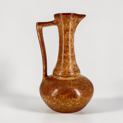 Roberto Rigon for Bertoncello Vase Italy 1960s Mid Century Modern Screziato