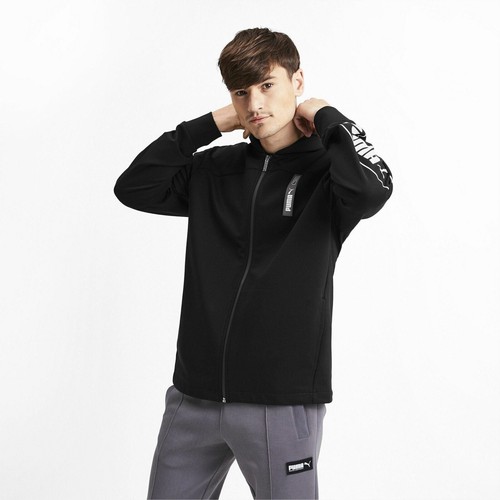 

[580383-01] Мужская толстовка с капюшоном Puma Nu-Tility на молнии, Черный