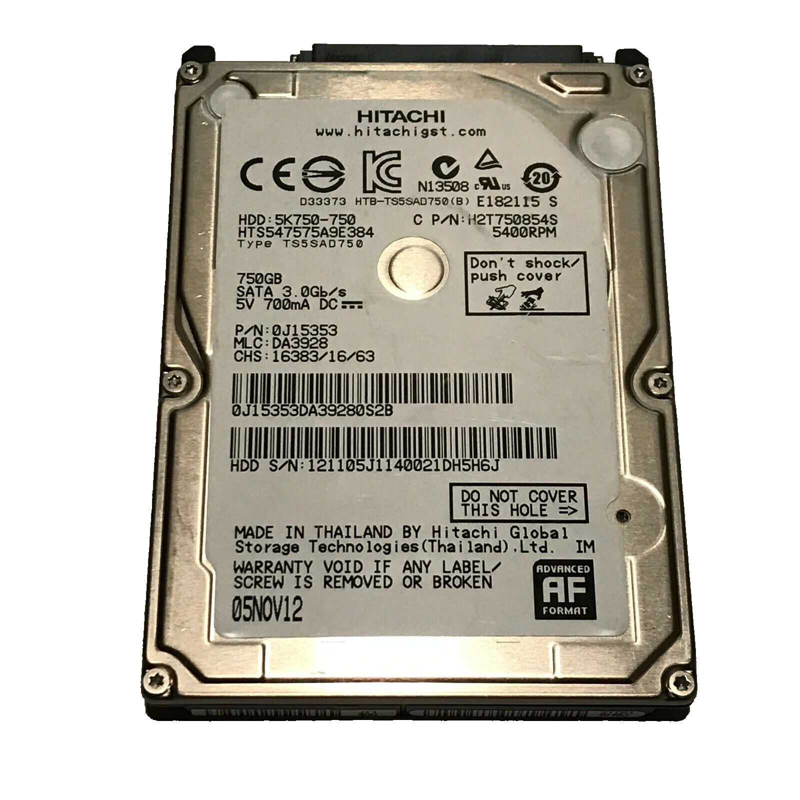 HDD 750GB×10個24時間以内に発送!⓵ HDD 750GB×10個24時間以内に発送!⓵ HDD 750GB×10個