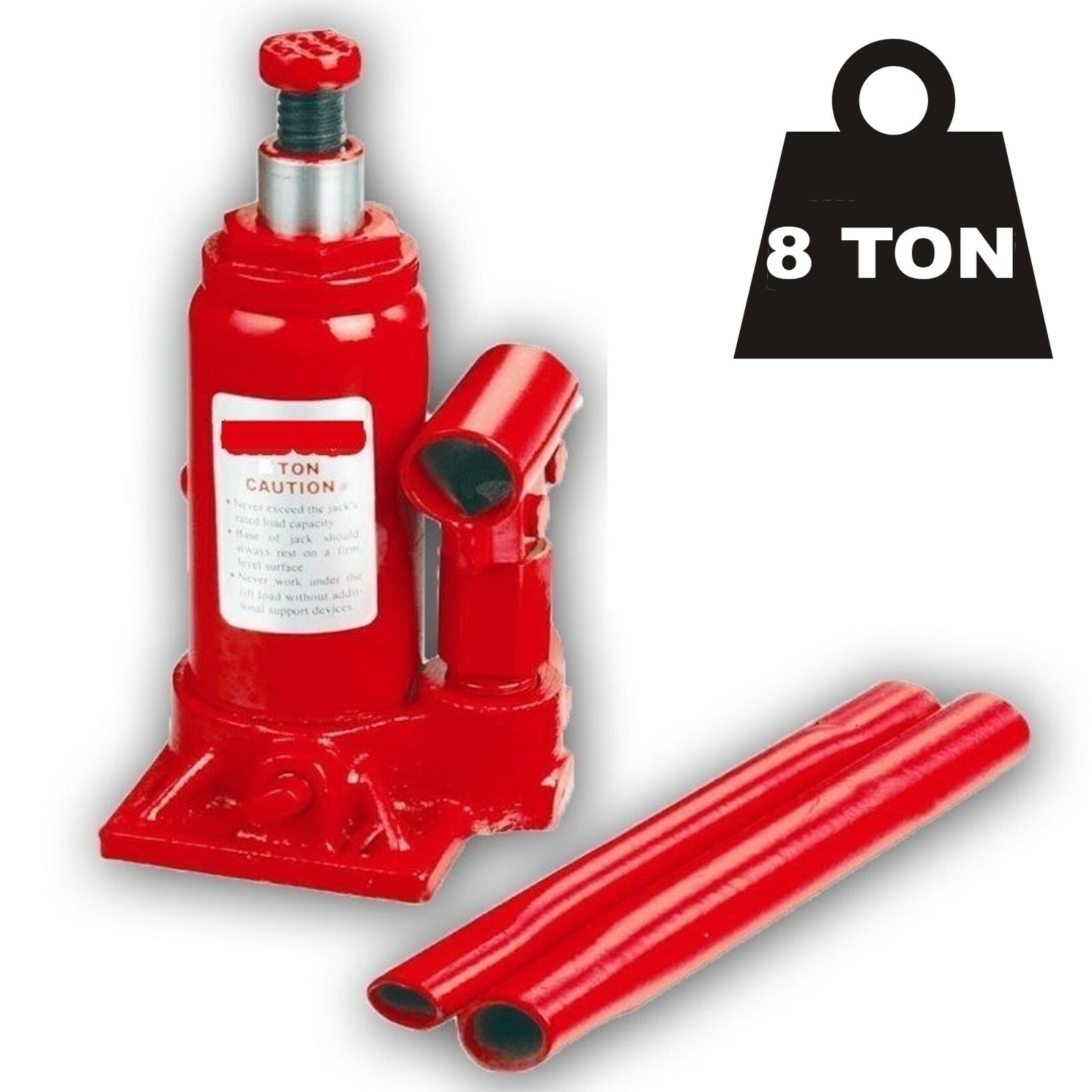 Cric Crick Idraulico Per Auto A Bottiglia Sollevatore Martinetto 8 Tonnellate