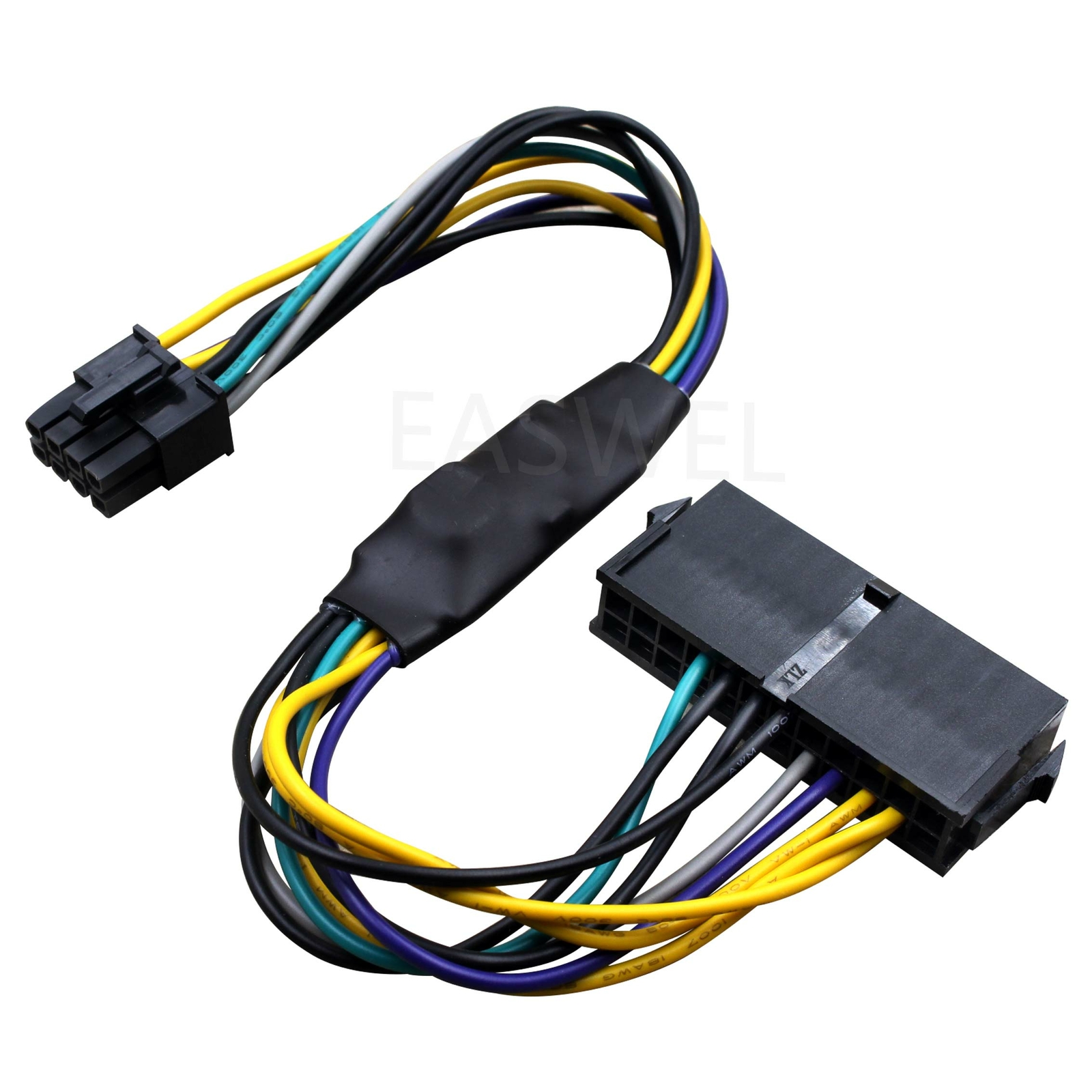 18AWG ATX 24-Pin to 8-Pin Power Supply Adapter Cable For