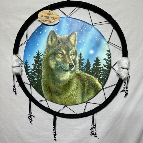 NEW Wolf Dreamcatcher 24
