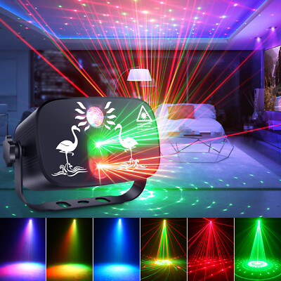 1024 Patterns Projector Laser Stage Light USB RGB LED KTV Party Xmas Disco Light