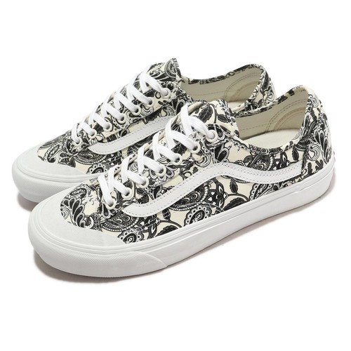 

Мужские кроссовки унисекс Vans Style 36 Decon Sf Paisley Americana White Black VN0A5HFF685, Белый, Style 36 Decon Sf