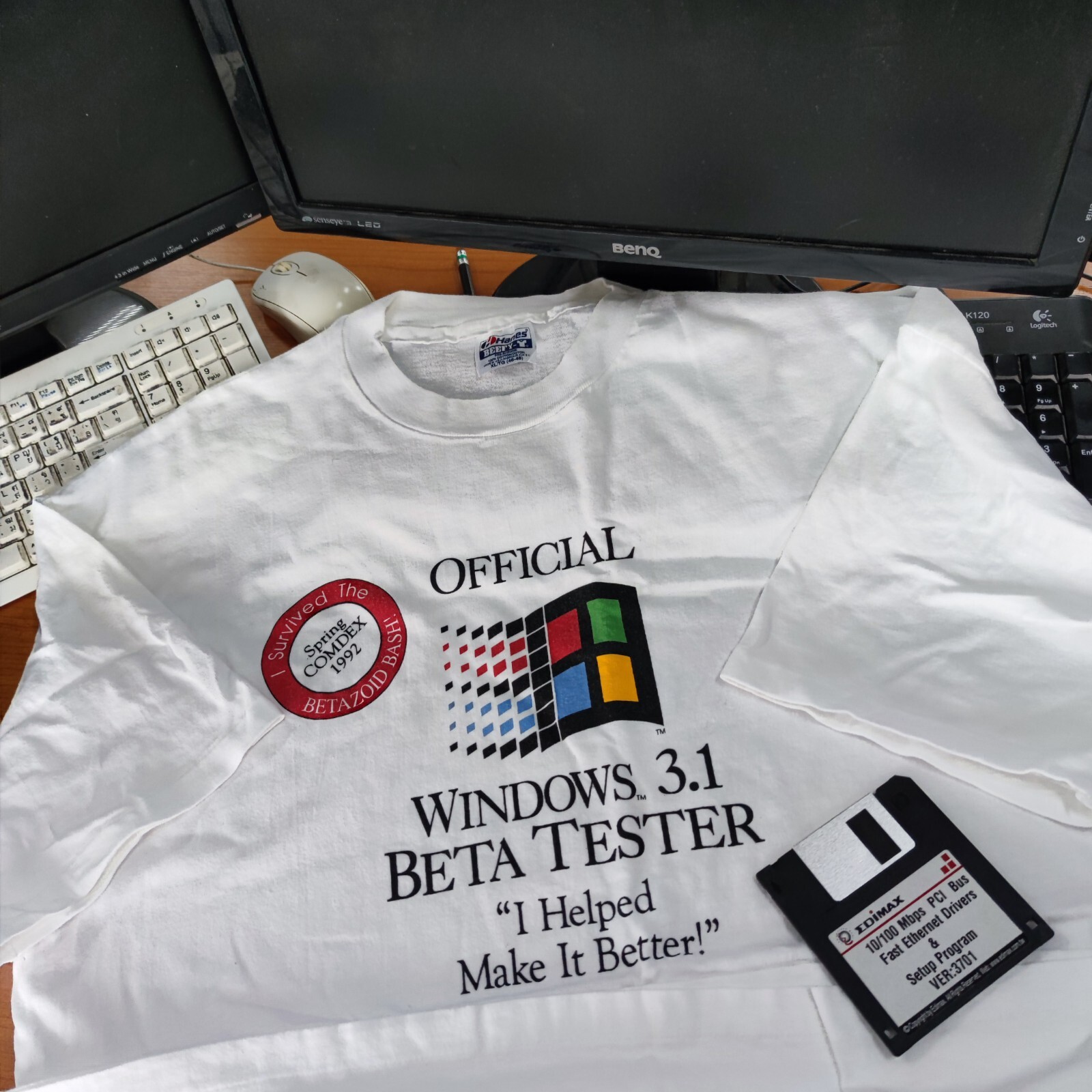 Microsoft windows 3.1購入時に貰ったシャツ未開封新品 Microsoft windows 3.1購入時に貰ったシャツ未開封新品 - メルカリ