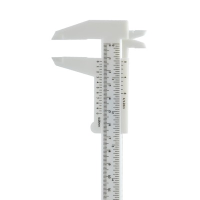 0-150mm Plastic Vernier Caliper Standard Anti-scratch Portable Standard Ve White