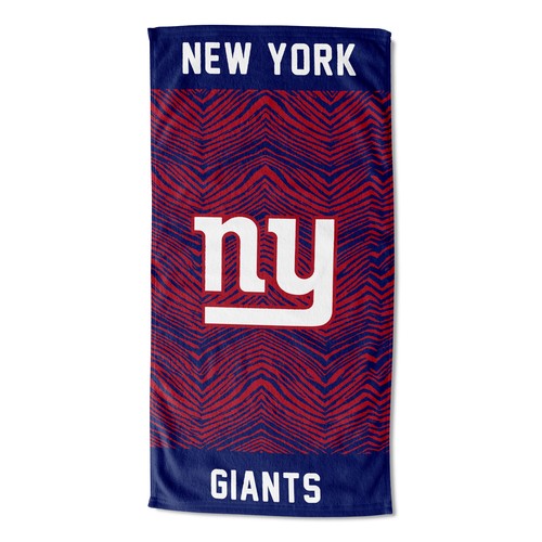 Классическое пляжное полотенце с принтом зебры Northwest New York Giants NFL, 30x60