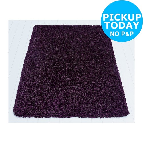 Argos Home Supersoft Multi Shaggy Rug 160x120cm Charcoal Ebay