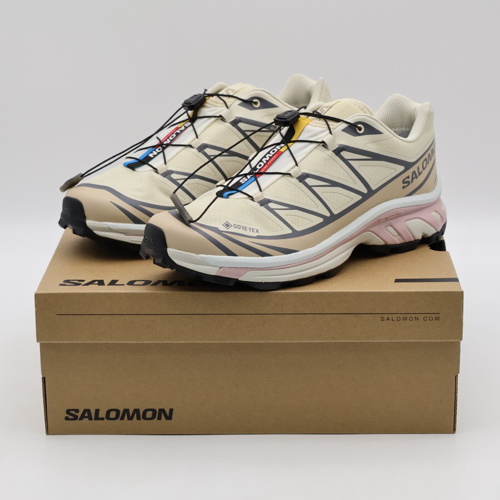 国内配送 SALOMON XT-6 GORE-TEX ALMOND MILK/FEATHER GRAY XT-6 Gore-Tex – Premier