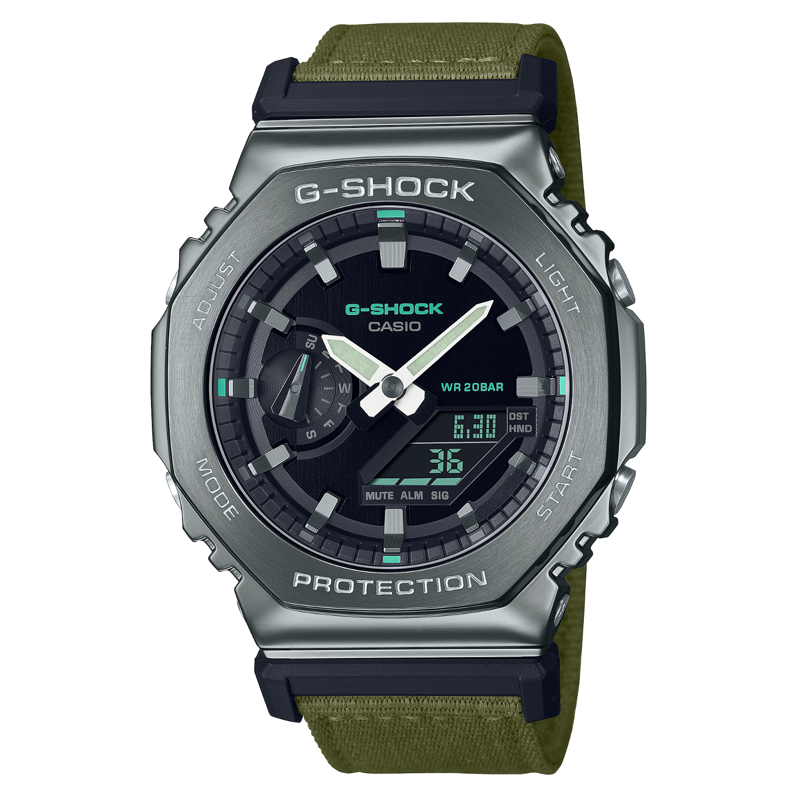 時計 CASIO G-SHOCK GM-2100-1AJF 2100 Series GM2100-1A | Black/Silver Steel Metal Watch | Casio G-SHOCK