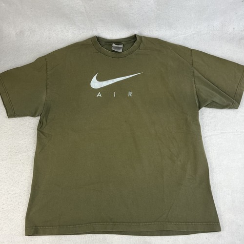 VTG 90s Nike Air T-Shirt Mens XL USA Olive Green | eBay