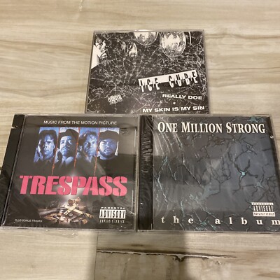 Ice Cube   CD LOT Really Doe & My Skin IMPORT   Trespass One Million Strong
