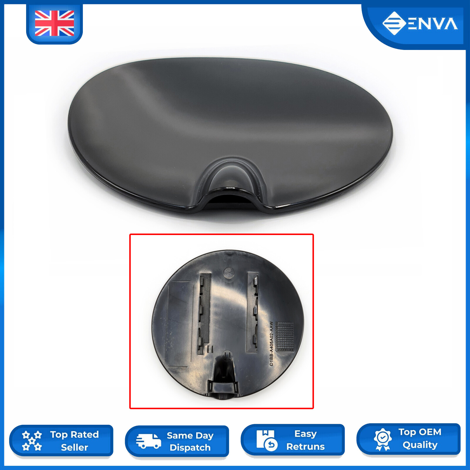 Petrol Fuel Flap Cap Cover Door Black For Ford Fiesta MK7 1866686 2008-2012