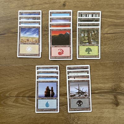 Magic: The Gathering MTG - 6th Edition Basic Land Set - 20x Total (4x Each Land)