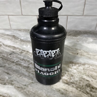black bicycle water bottle