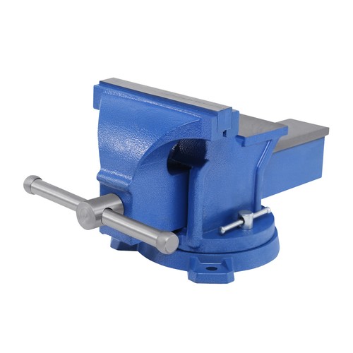 6" Heavy Duty Bench Vise with Anvil Swivel Locking Base Table Top Clamp Vise