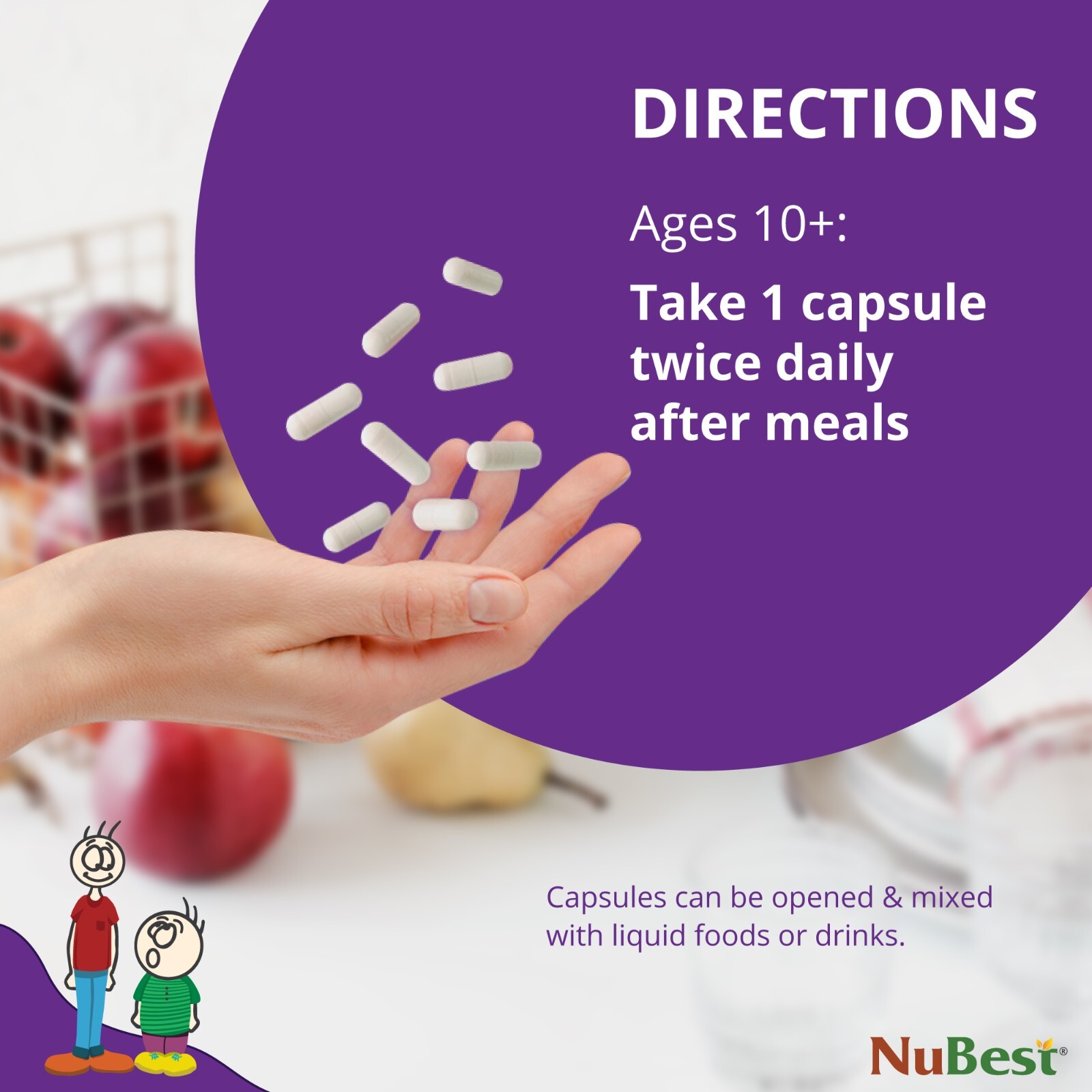 NuBest Tall 10+ - Height Growth Capsules for Age 10+ Who Can Drink Milk - Pack 3