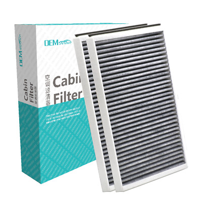 2x Für BMW 5er 6er E60 E61 E63 E64 Pollenfilter Innenraumfilter Aktivkohlefilter