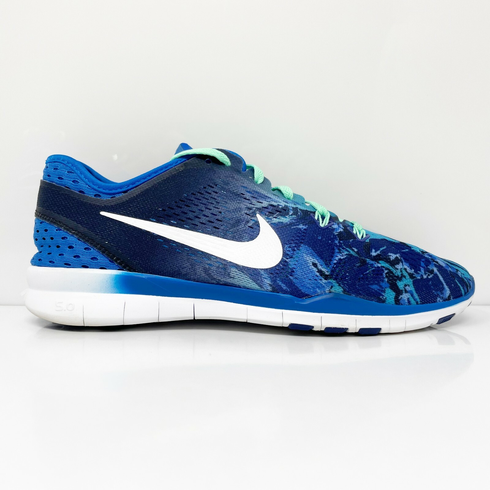 Nike Womens Free 5.0 TR Fit 5 PRT 704695-403 Синие кроссовки для бега Размер 9