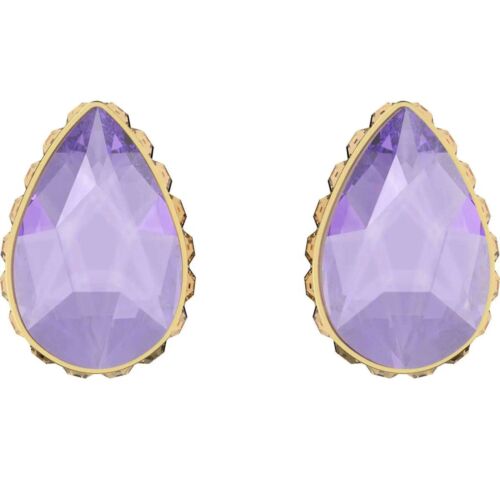 Swarovski Women's Earrings Chroma Purple Pear Shaped Crystal
