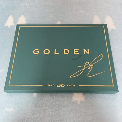BTS JUNGKOOK JK GOLDEN SHINE VER. AUTOGRAPHED SIGNED PROMO ALBUM(1