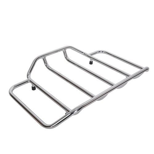 Chromed Tour Pak Pack Luggage Top Rack For Harley Touring Road King Street Glide