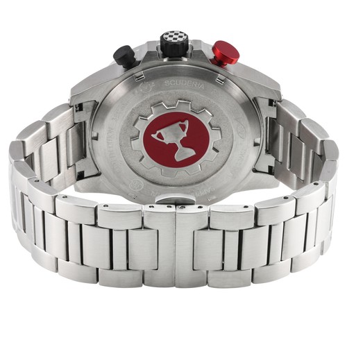 Pre-owned Gv2 By Gevril 9920b Scuderia Bracelet Chrono Date Steel Swiss Quartz Watch
