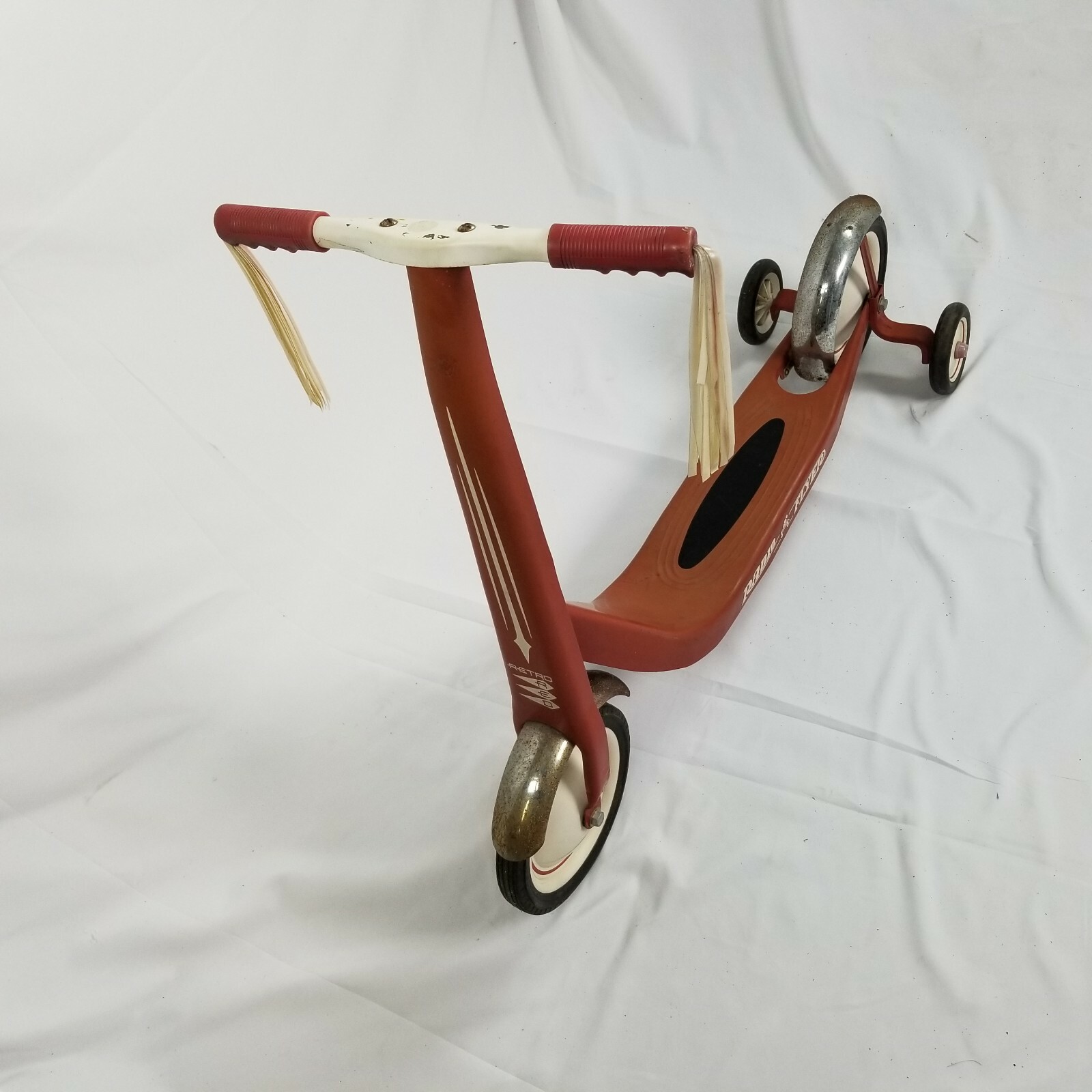 Vintage Retro Red Radio Flyer Childs Kids Metal Scooter