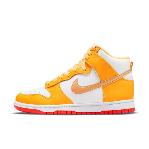 

[DQ4691-700] Женские кроссовки Nike DUNK HIGH UNIVERSITY GOLD, University gold/white-crimson