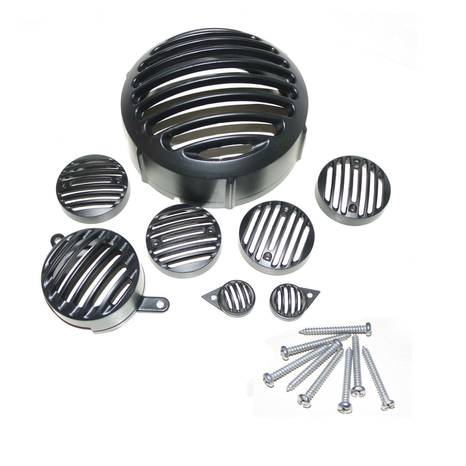 For Royal Enfield Classic Headlight Indicators Parking & TailLight Grill Set 