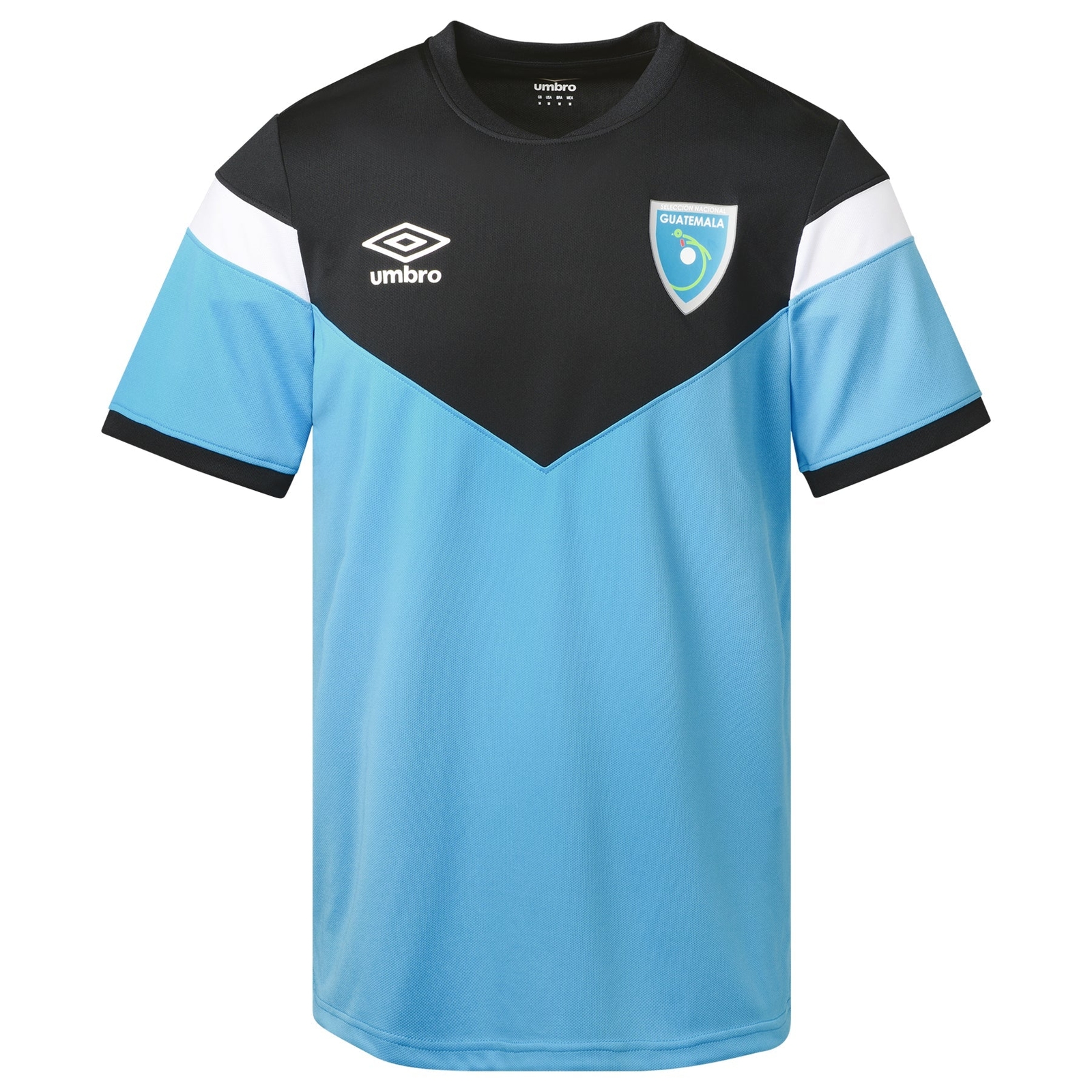 UMBRO GUATEMALA MEN'S TRAINING TOP 2023 LIGHT BLUE/BLACK | eBay