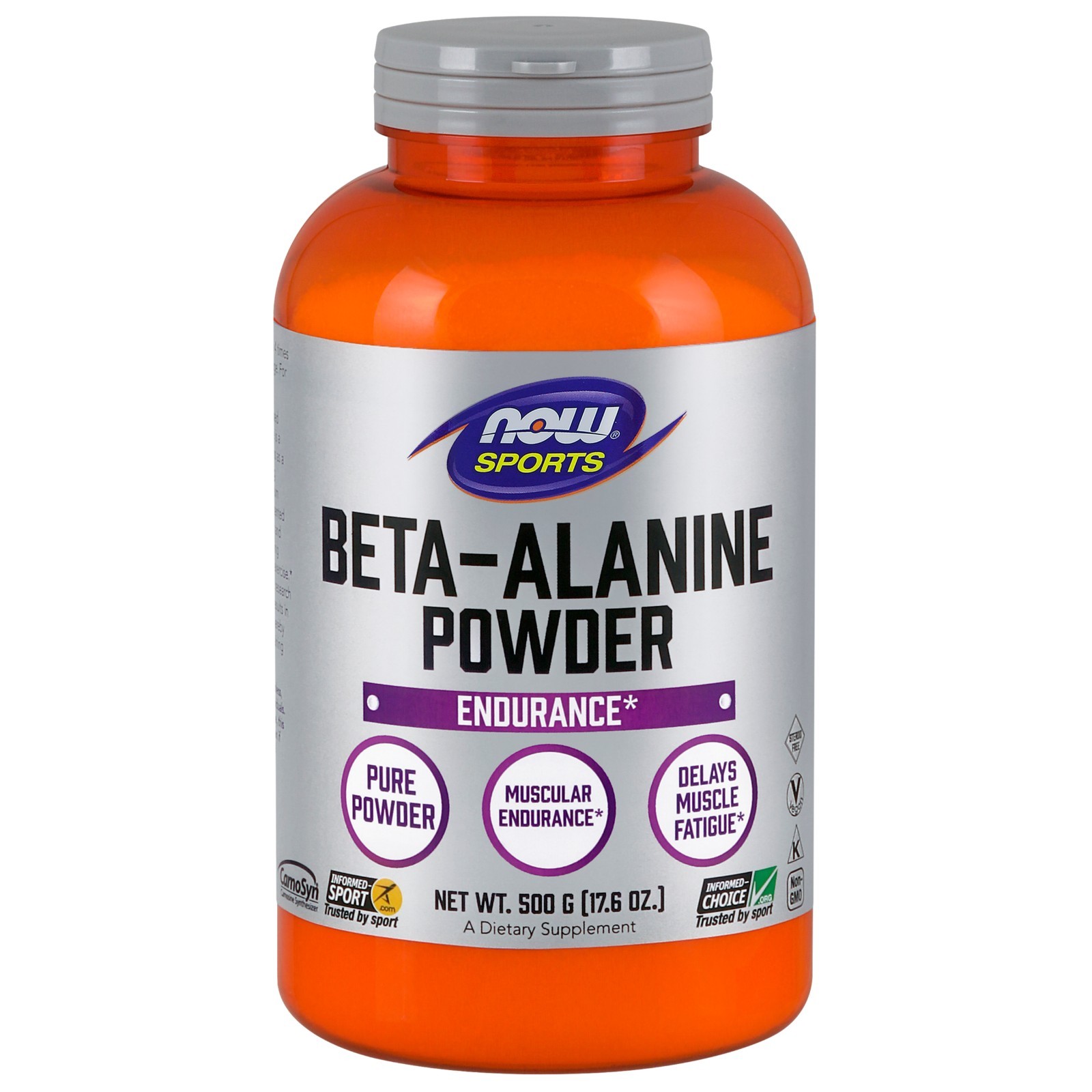 Бета-аланин NOW Foods, 2 г, 17,6 унции порошка