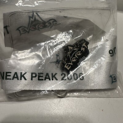 Disney Expedition Everest Pin and Lanyard Set Sneak Peak Combo 2006 Unopened