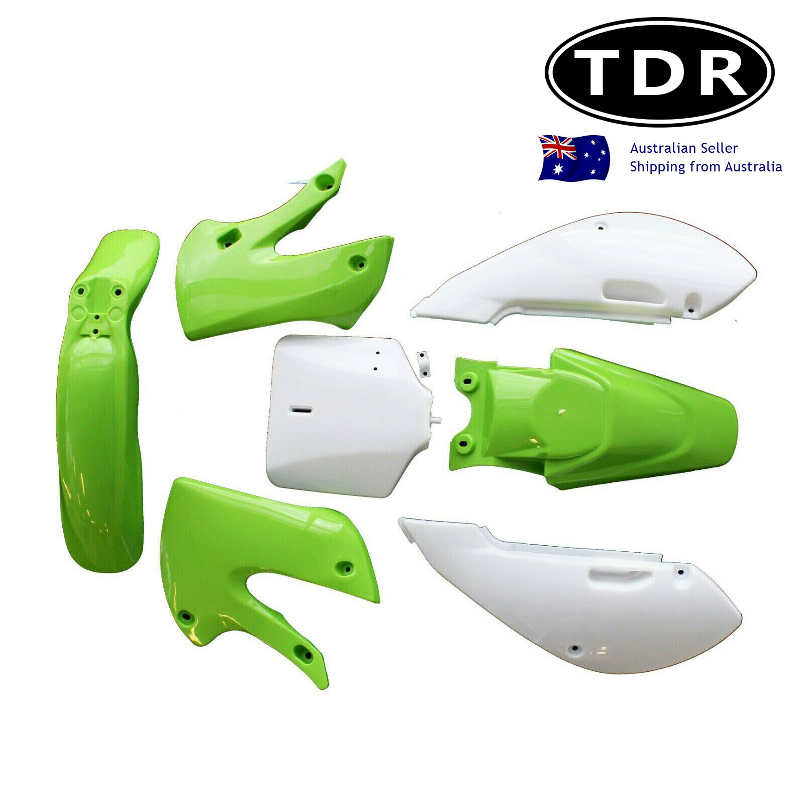 KAWASAKI KLX 110 GREEN PLASTICS KIT PIT BIKE 125/140/150/160/200 CC FOR DHZ eBay