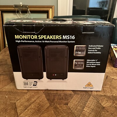 Behringer MS16 2x8W Active Personal Monitor System Brand New In Box!!