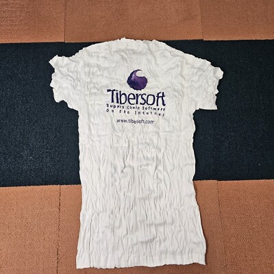 Tibersoft Supply Chain Software Hanes Beefy Adult T-Shirt Medium White SS J6a