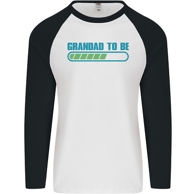 Grandad to Be Newborn Baby Grandparent Mens L/S Baseball T-Shirt