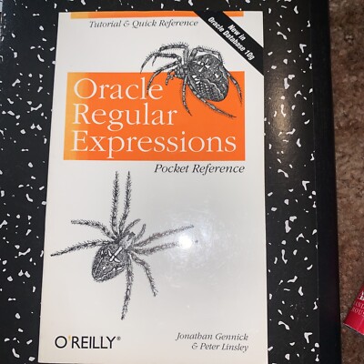 Oracle Regular Expressions Pocket Reference O Reilly FREE SHIPPING