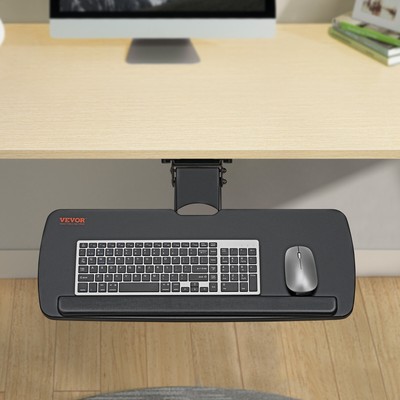 VEVOR Keyboard Tray Under Desk Ergonomic Pull out Keyboard/Mouse Tray 25x9.8 in