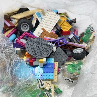 LEGO Bulk Lot Mixed Bricks Plates Wheels Pieces 5lbs Assorted Colors Themes