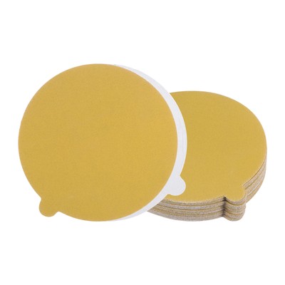 50pcs PSA Sanding Discs 6'' x 220 Grit Self Adhesive Sticky-Back Sandpaper w/ Tab
