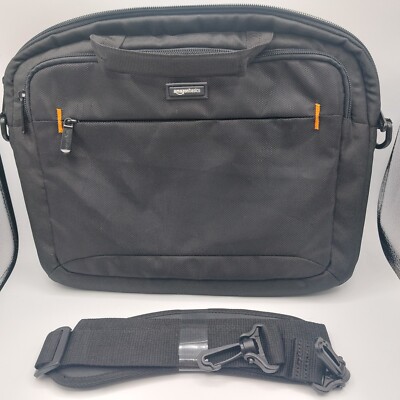 AMAZON BASICS 14-INCH LAPTOP iPAD TABLET BLACK SHOULDER BAG CARRYING CASE