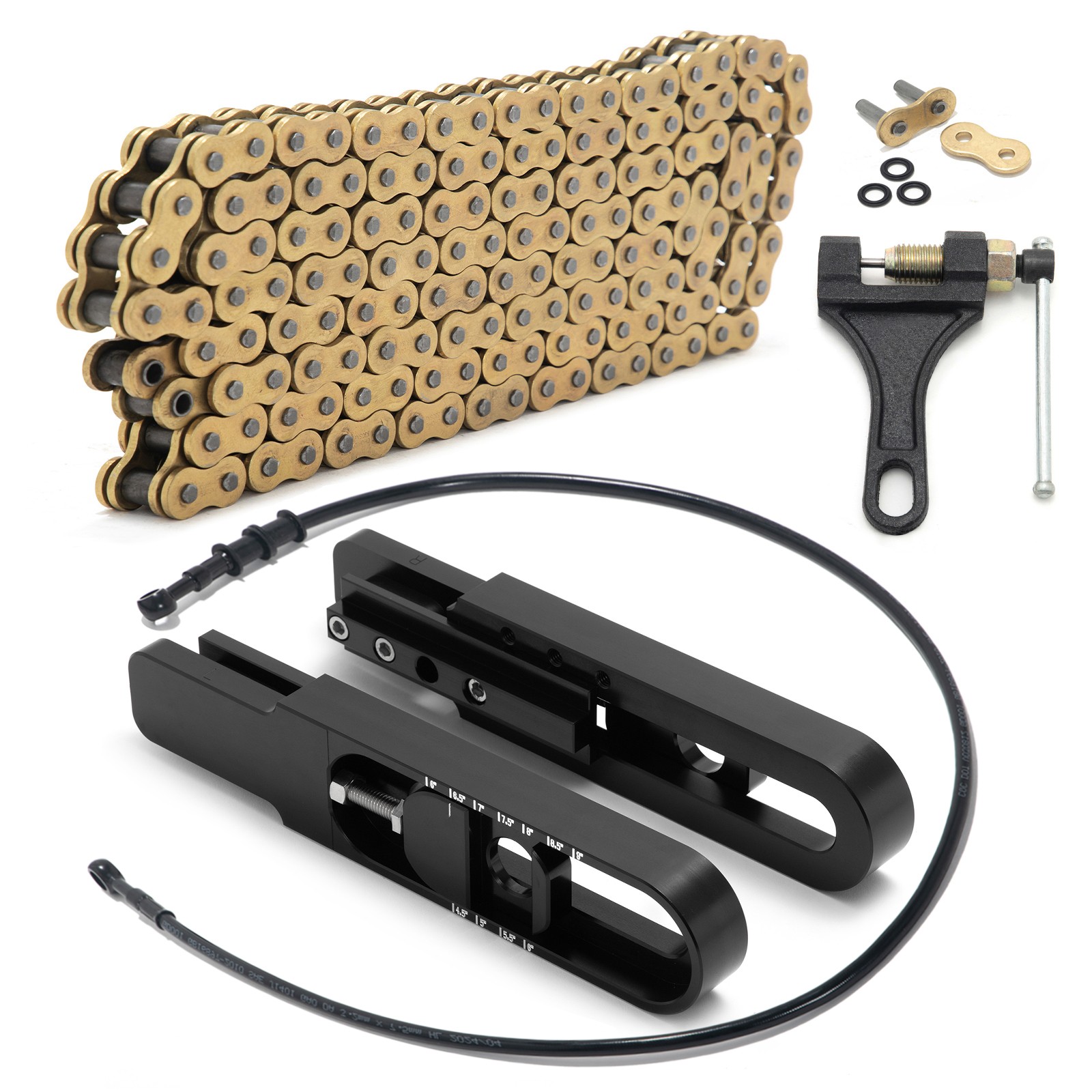 Swingarm Extension Black Line Chain Remover For ZX14R / ZZR1400
