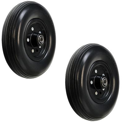 8''x2'' (200x50) Foam-Filled Caster Wheels for for Invacare Power Wheelchairs BLK.
