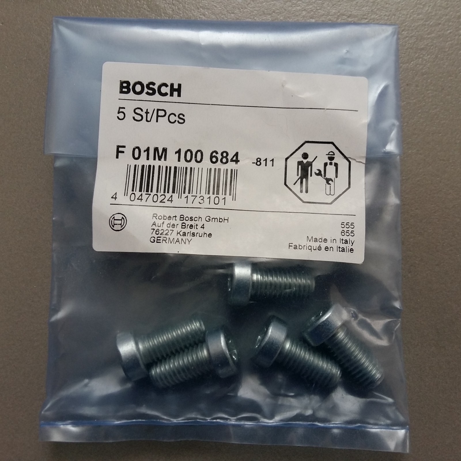 Bosch screw torx M8X12MM for CR Pump Bosch F01M100684