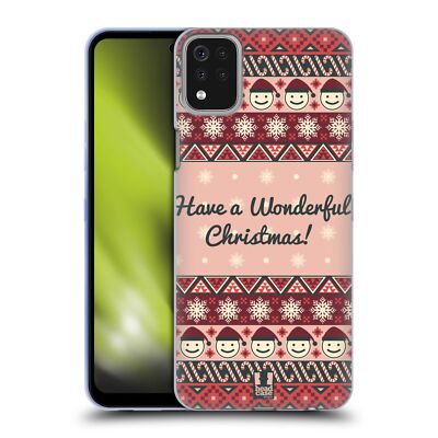 HEAD CASE DESIGNS CHRISTMAS AZTEC SOFT GEL CASE FOR LG PHONES 1